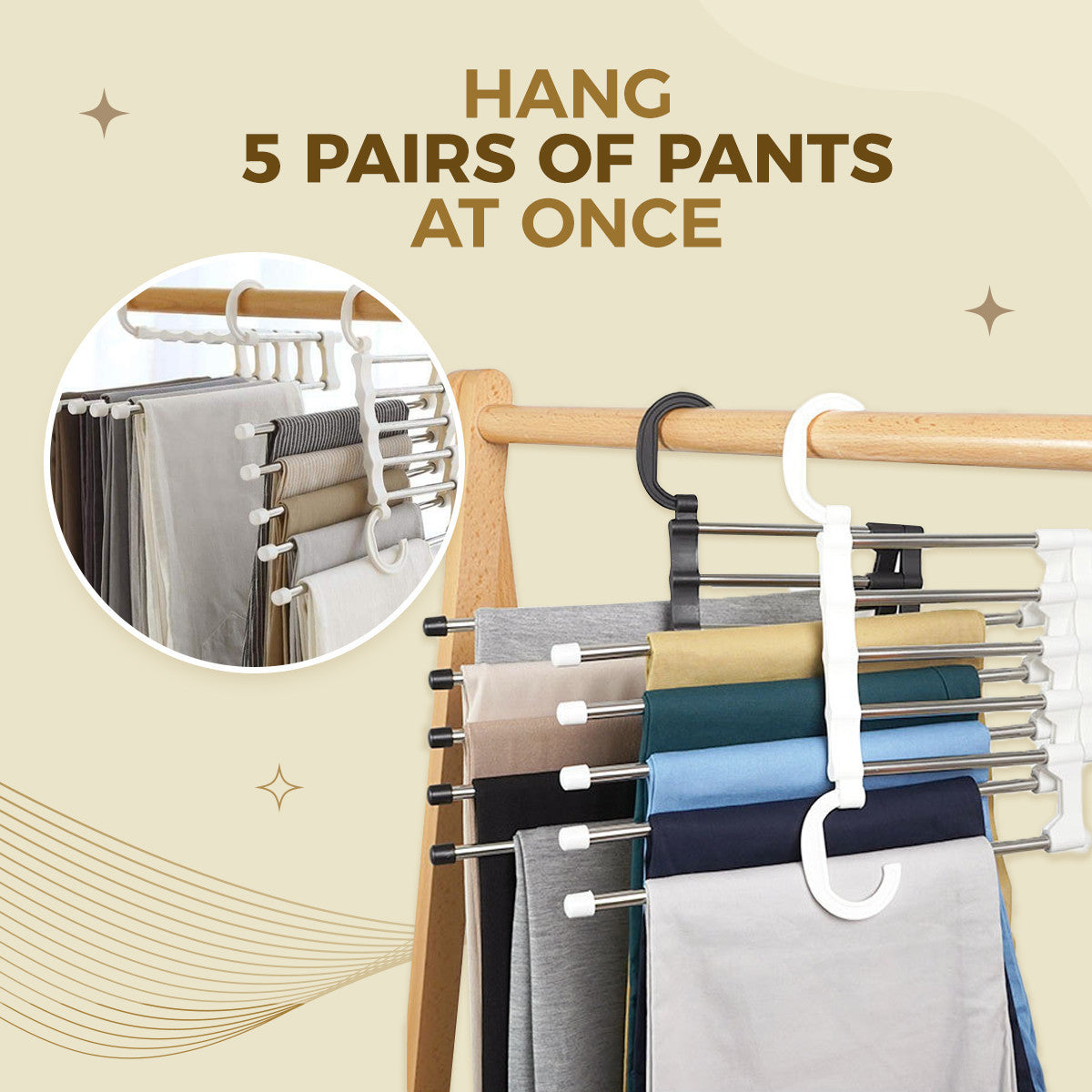 Multi-functional Space-saving Pants Rack