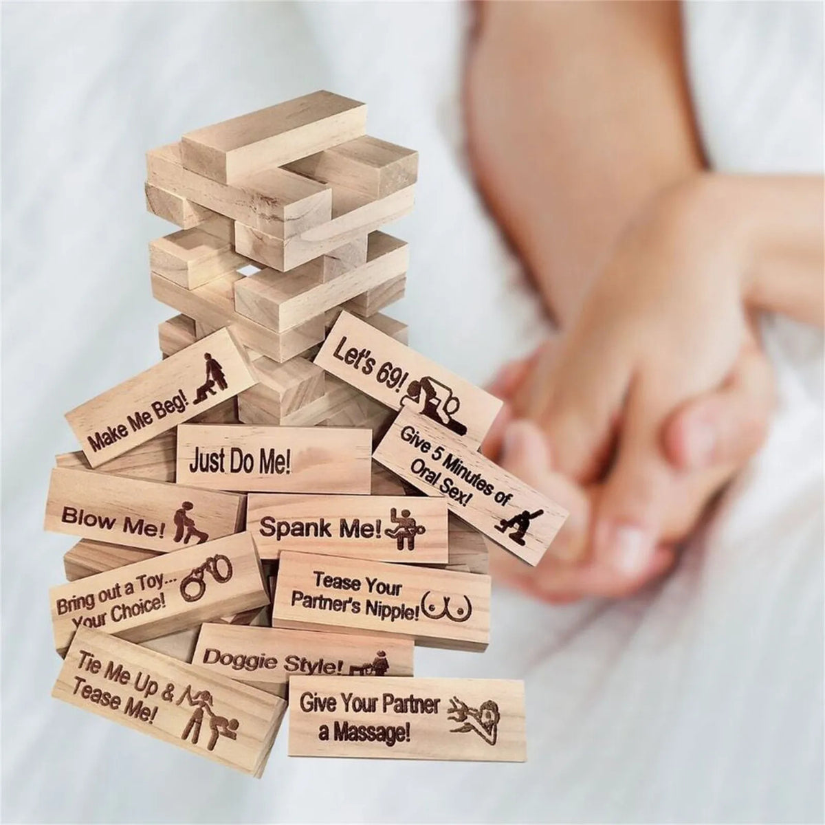 Block Tower Game Couple Activities