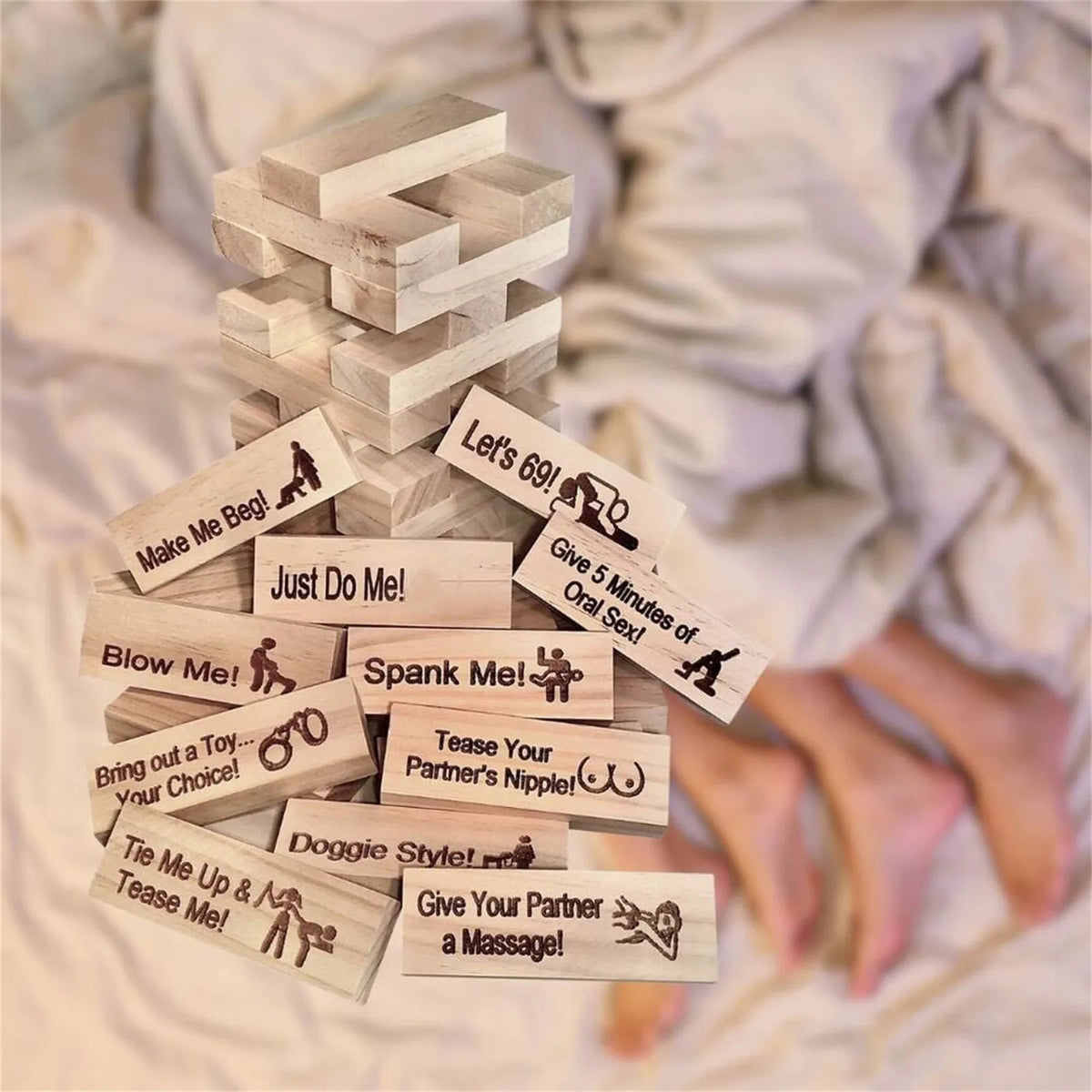 Block Tower Game Couple Activities
