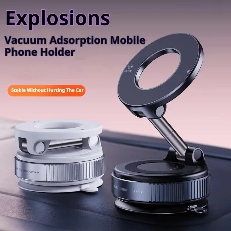 360° Rotatable MagSafe Car Phone Holder with Suction Cup