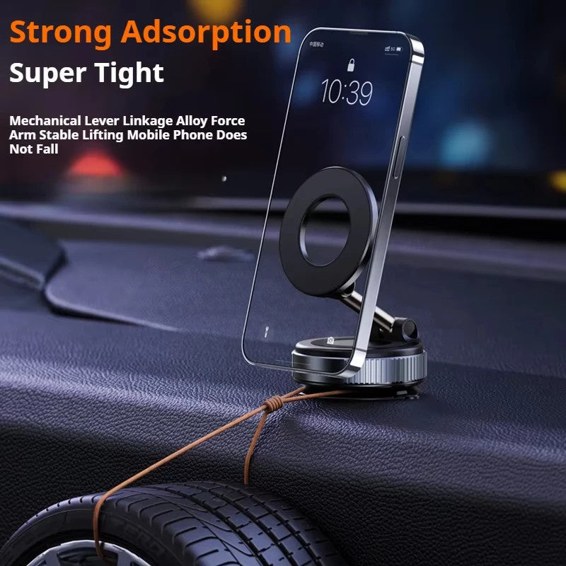 360° Rotatable MagSafe Car Phone Holder with Suction Cup