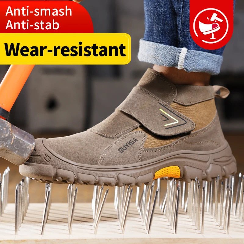 Men's Steel Toe Fire-Resistant Safety Work Shoes