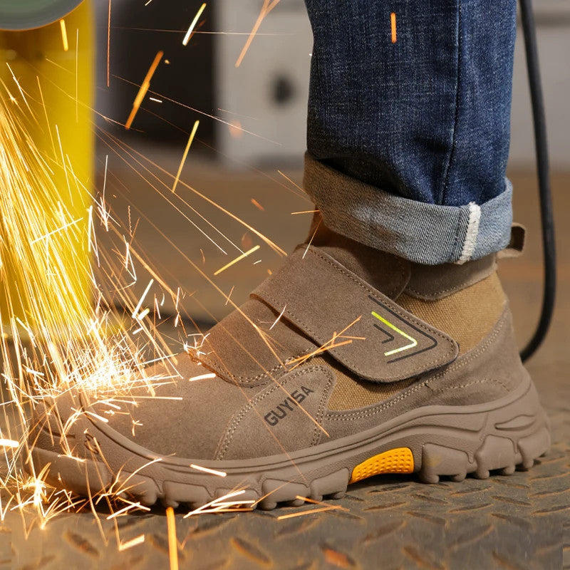 Men's Steel Toe Fire-Resistant Safety Work Shoes