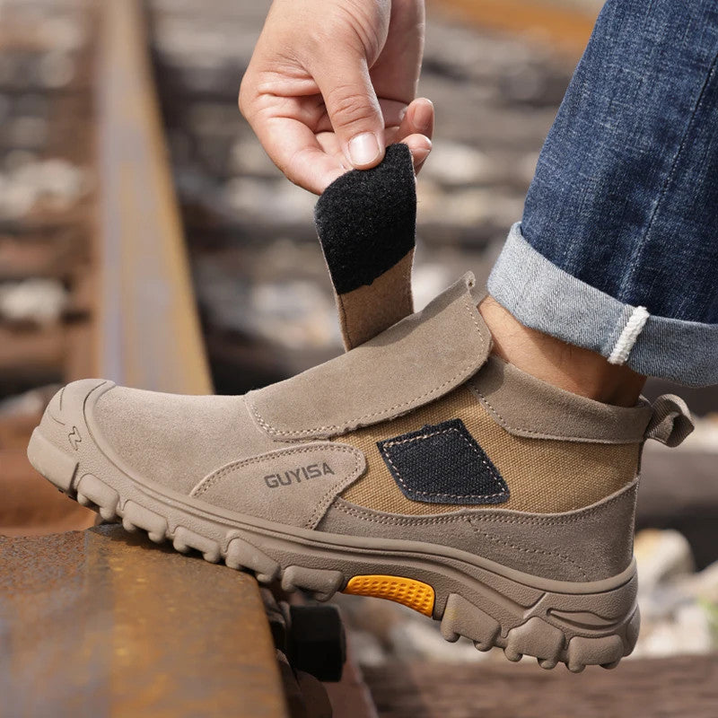 Men's Steel Toe Fire-Resistant Safety Work Shoes