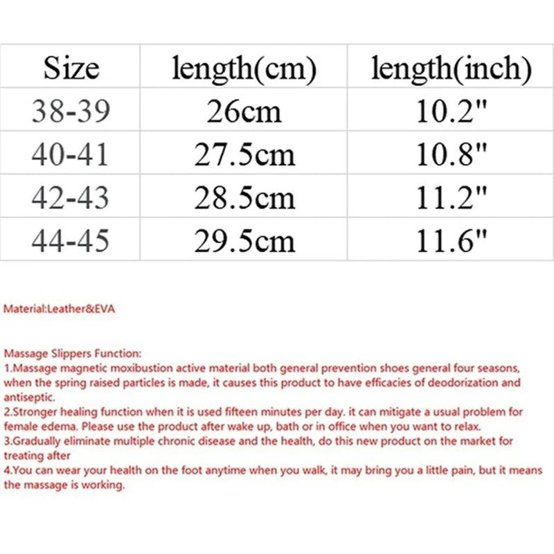 Acupoint Massage Slippers For Men Women