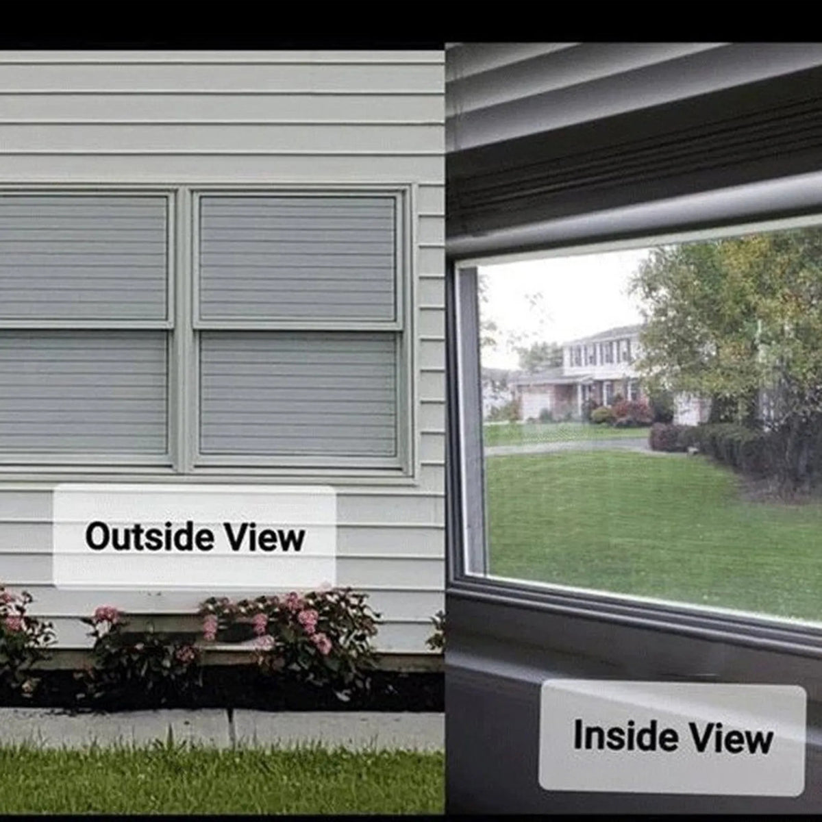 One-way Vision Horizontal Glass Shutter Privacy Window
