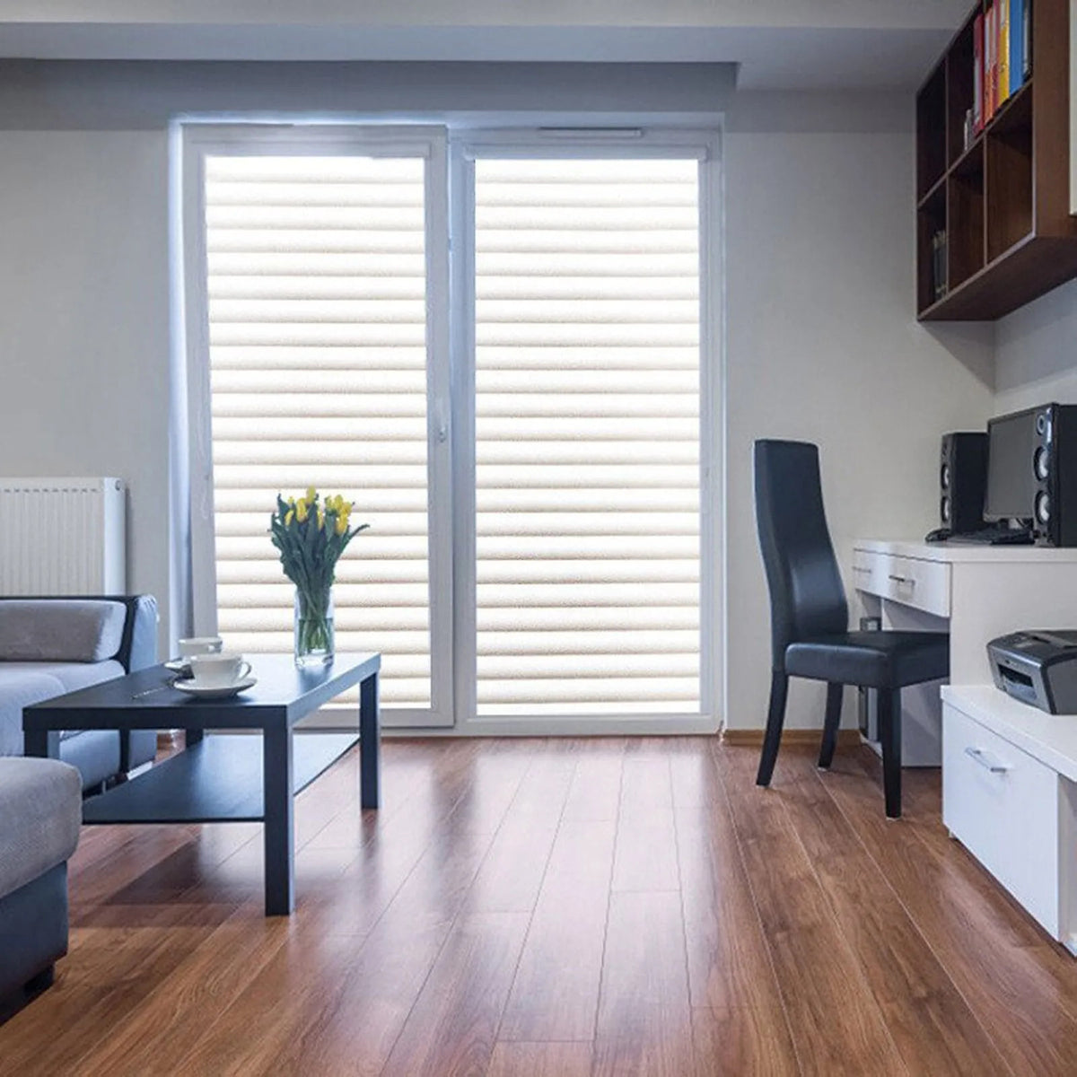 One-way Vision Horizontal Glass Shutter Privacy Window