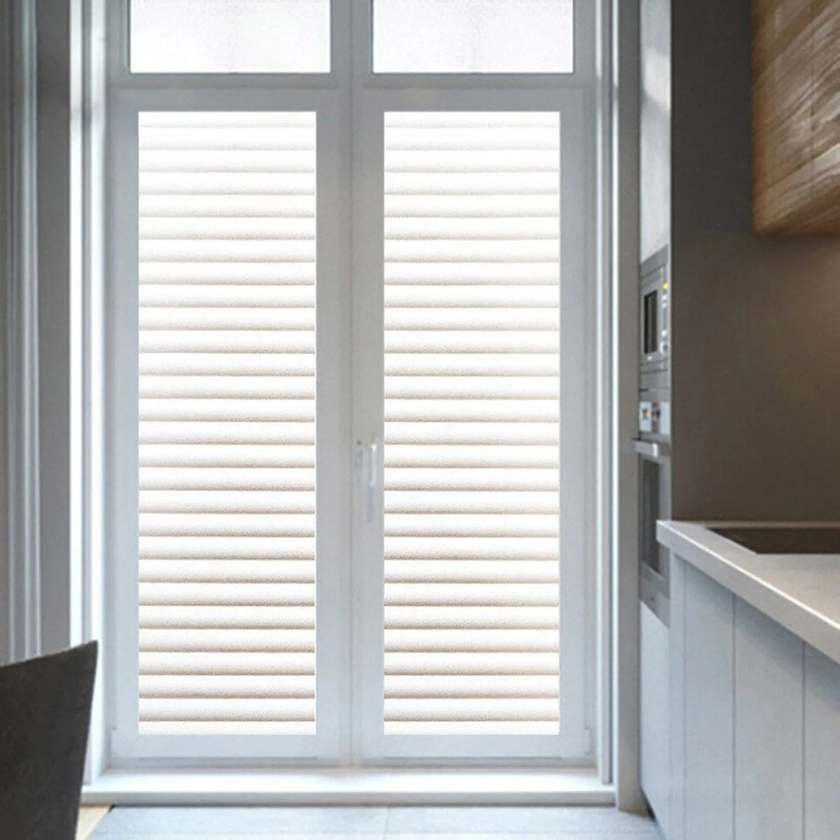 One-way Vision Horizontal Glass Shutter Privacy Window