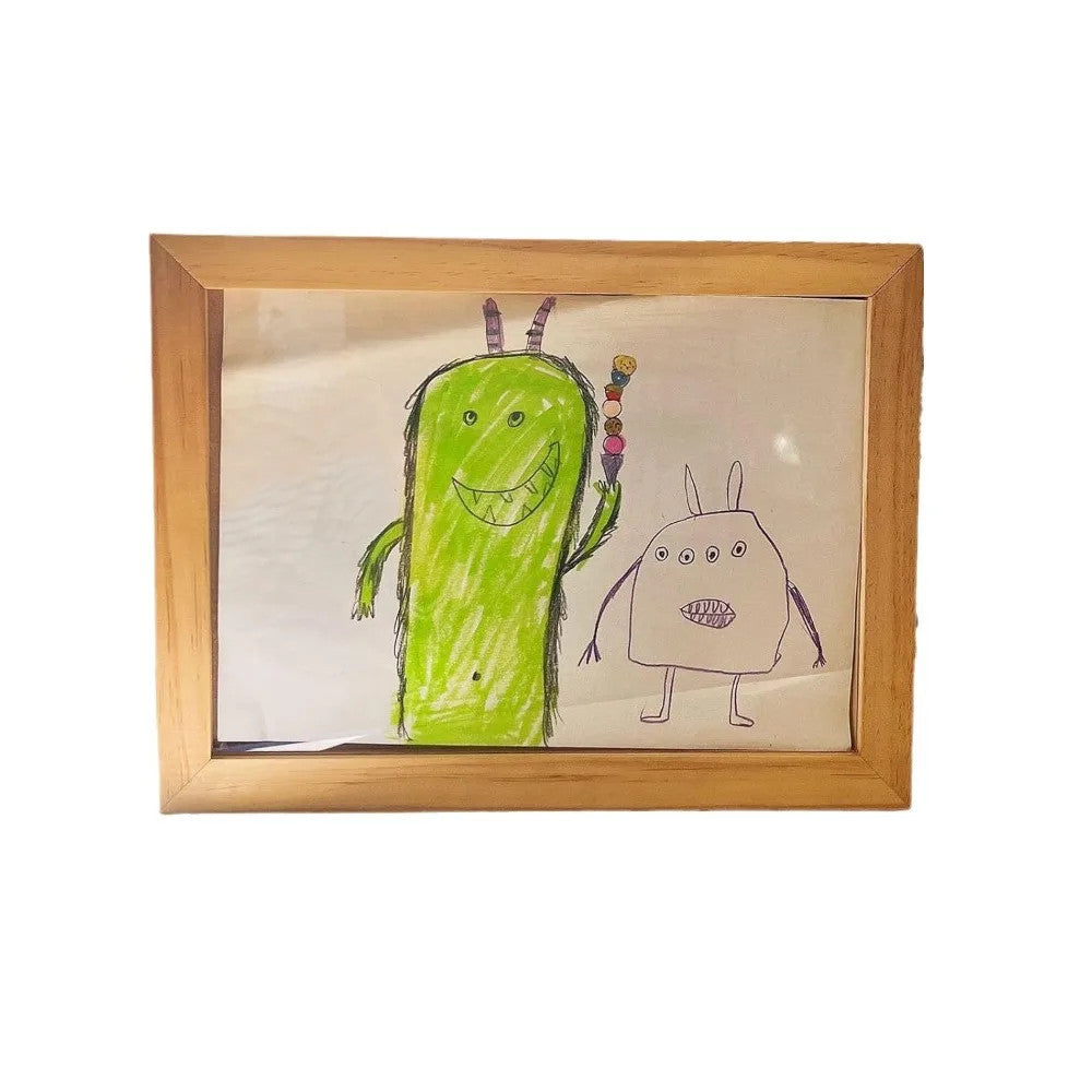 Wall Decoration Wooden Kids Art Frame Changeable