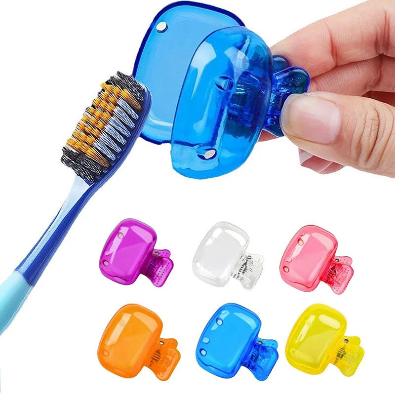 Portable Toothbrush Head Cover Clips
