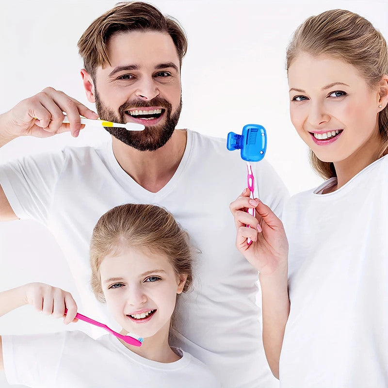 Portable Toothbrush Head Cover Clips
