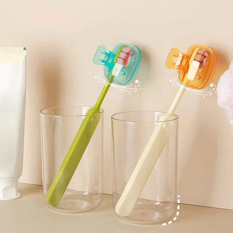 Portable Toothbrush Head Cover Clips