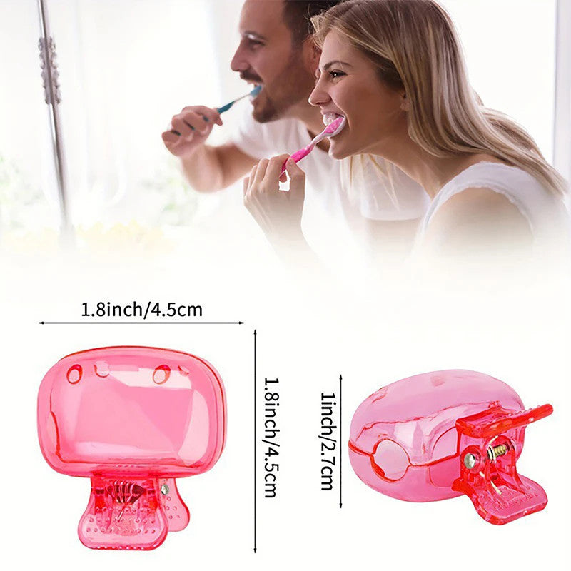 Portable Toothbrush Head Cover Clips