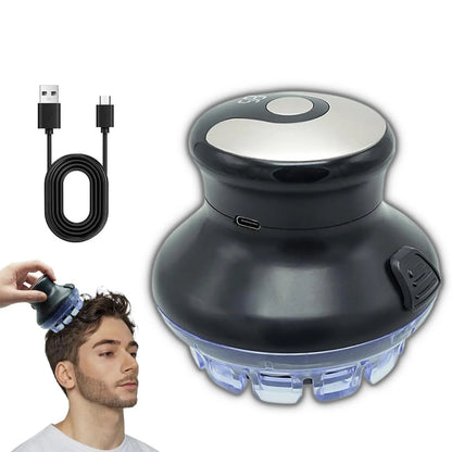 Wireless circular hair clipper with LED display