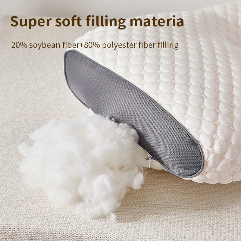 Orthopedic Neck Support Pillow – Soybean Fiber Comfort