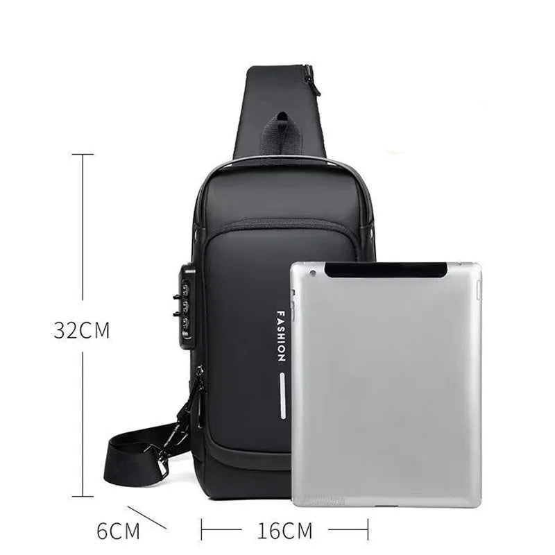 Waterproof USB Shoulder Bag