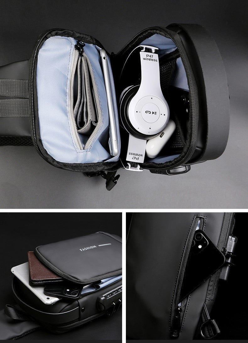 Waterproof USB Shoulder Bag