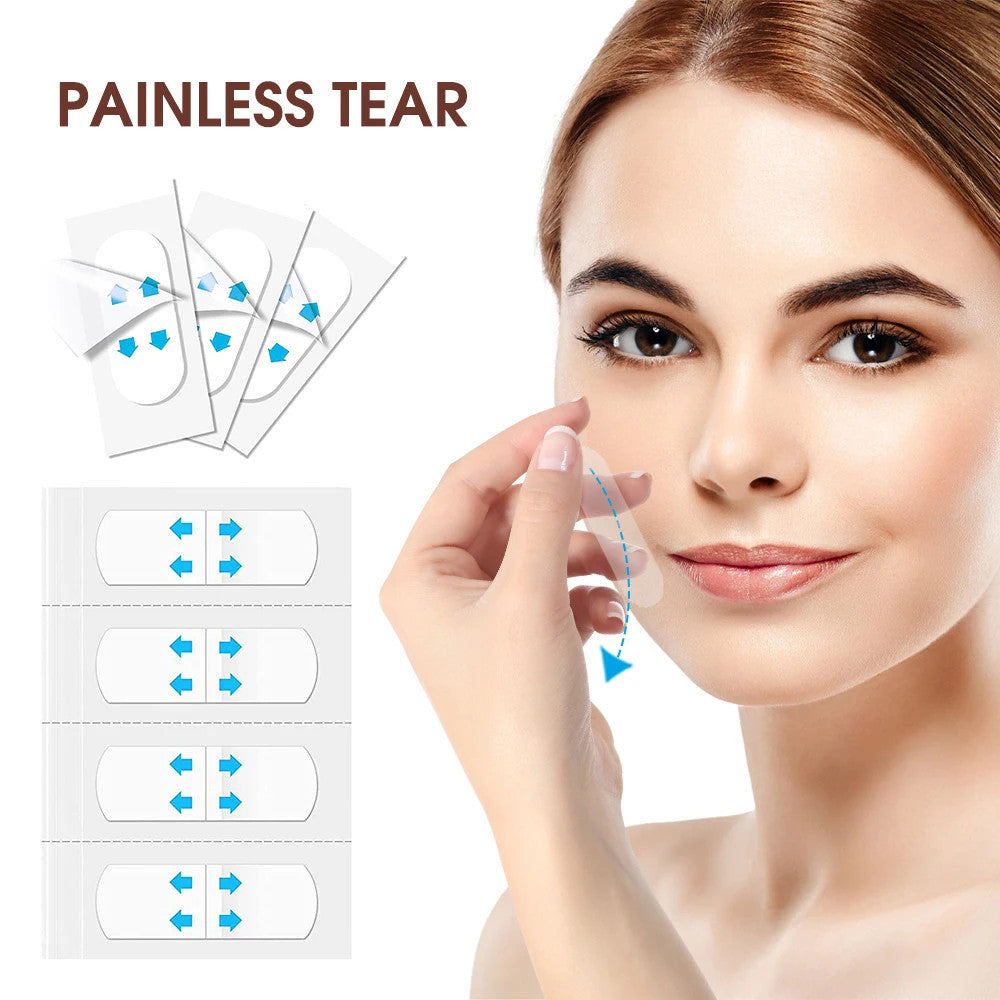 160PCS Face Lift Tape Stickers Instant Lifting Skin Anti Aging Patch