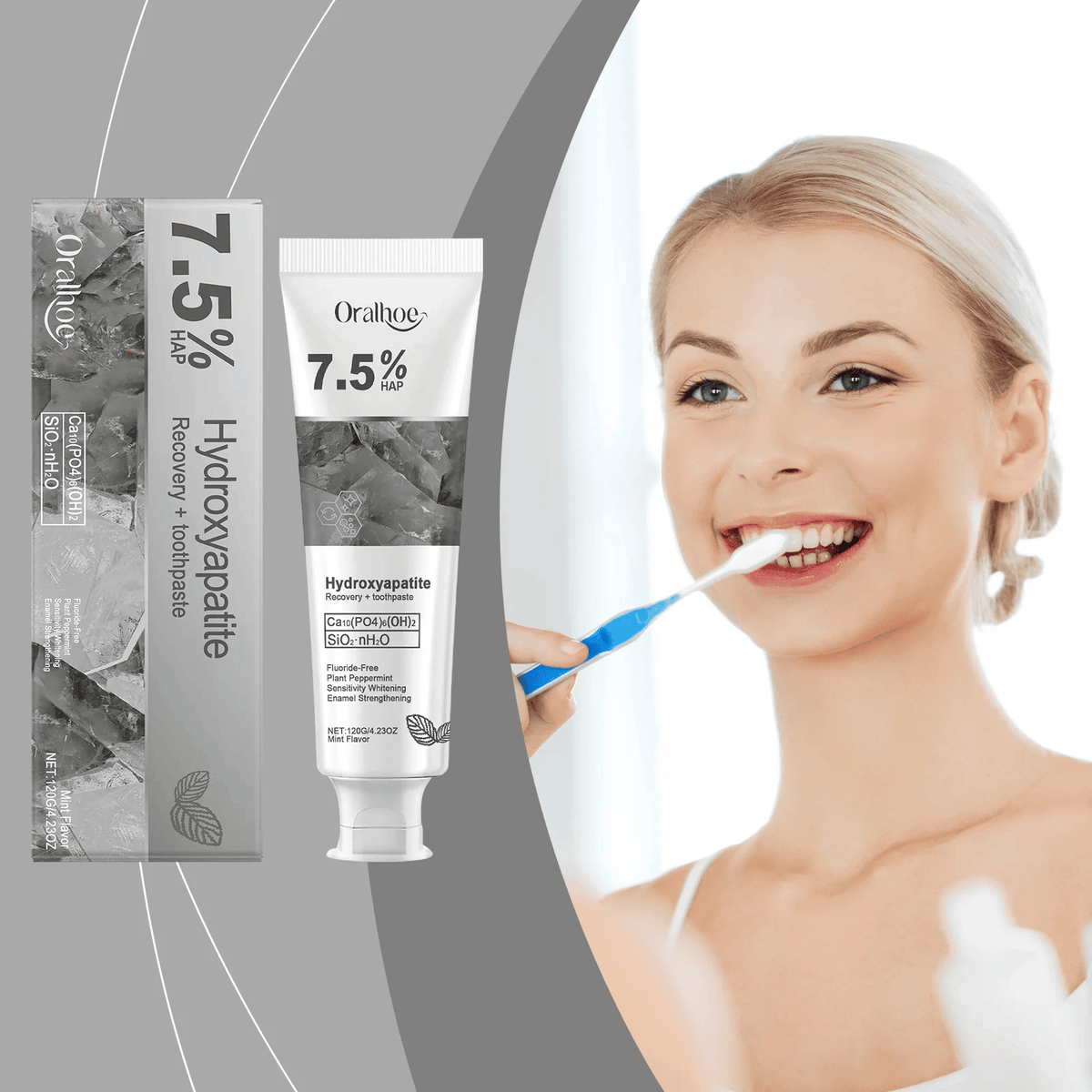 Fluoride-Free Hydroxyapatite Toothpaste