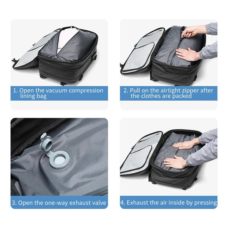 Travel Backpack vacuum compression