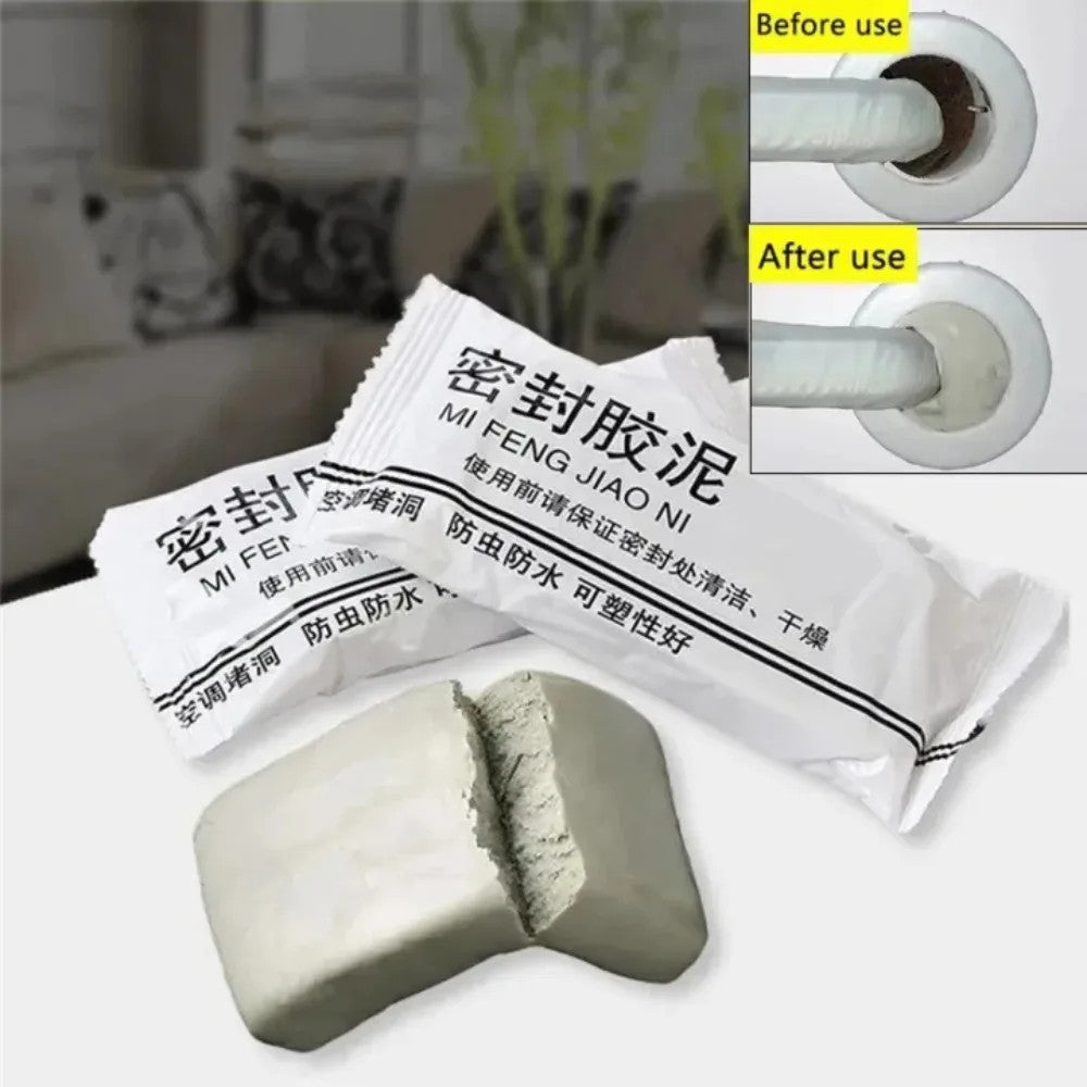 4 Pcs Waterproof Rubber Sealant for Wall & Pipe Holes