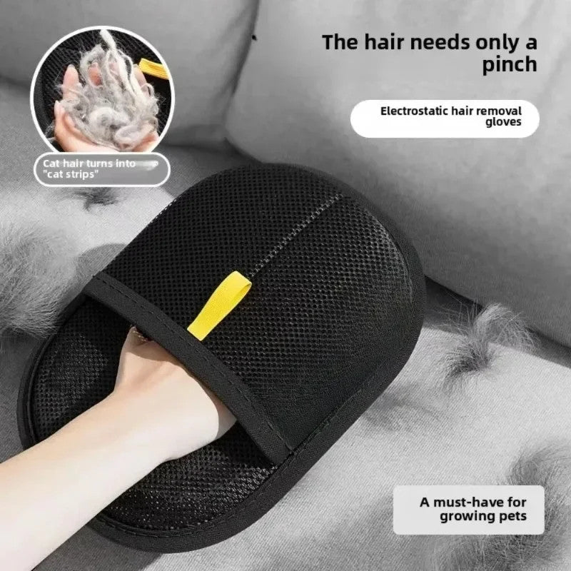 Dual Sided Pet Grooming Gloves