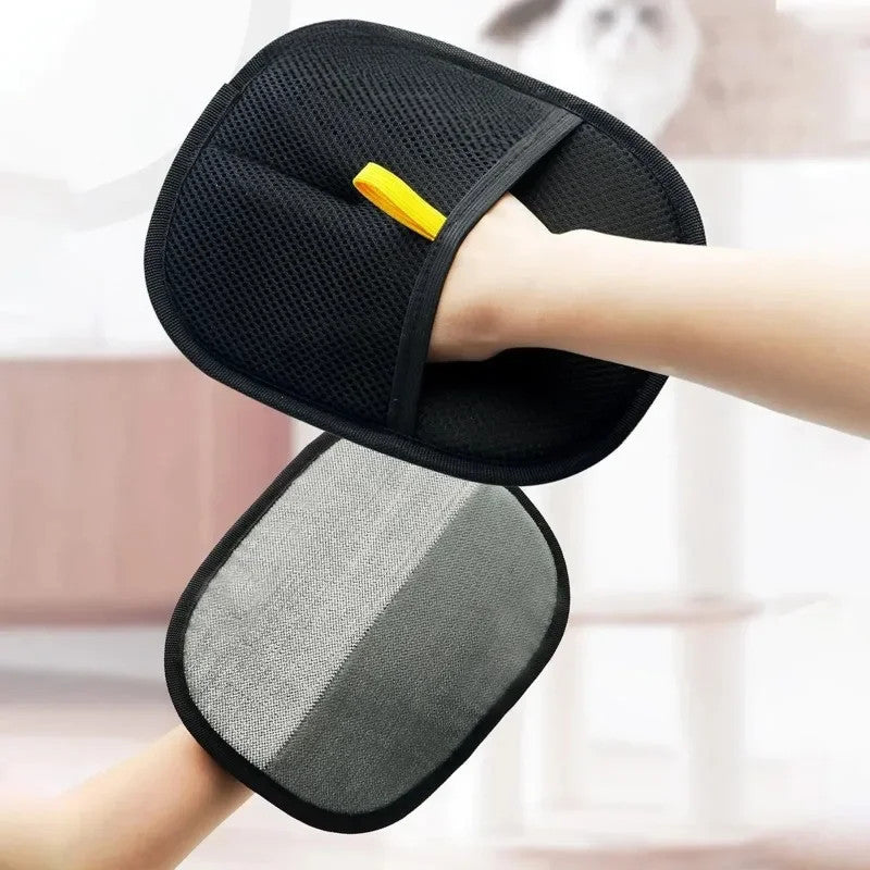 Dual Sided Pet Grooming Gloves