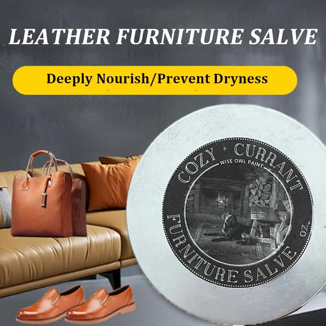 Leather Furniture Cream with Brush