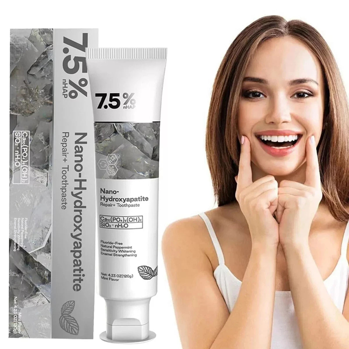 Fluoride-Free Hydroxyapatite Toothpaste