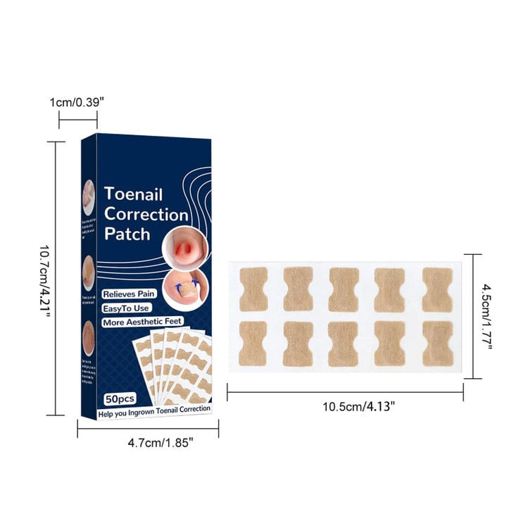 50pcs Ingrown Toenail Invisible Nail Correction Sticker