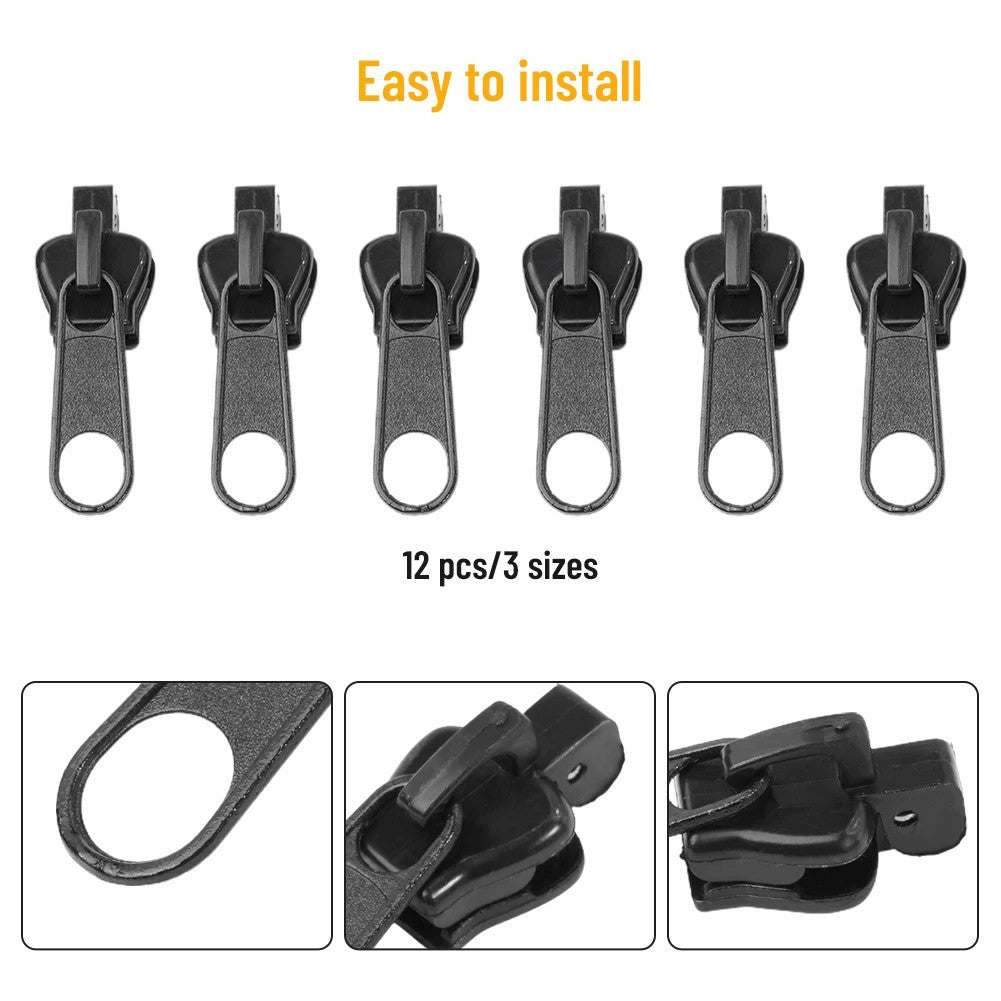 12pcs zipper slider