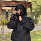 Balaclava Zip Hoodie Unisex HipHop Jacket
