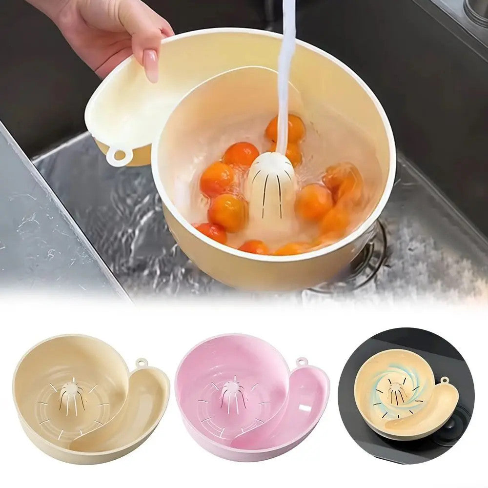 Snail Shape Drainer Portable Vegetable Washer