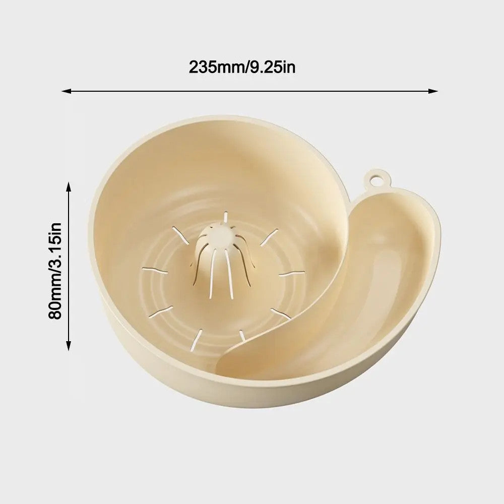 Snail Shape Drainer Portable Vegetable Washer