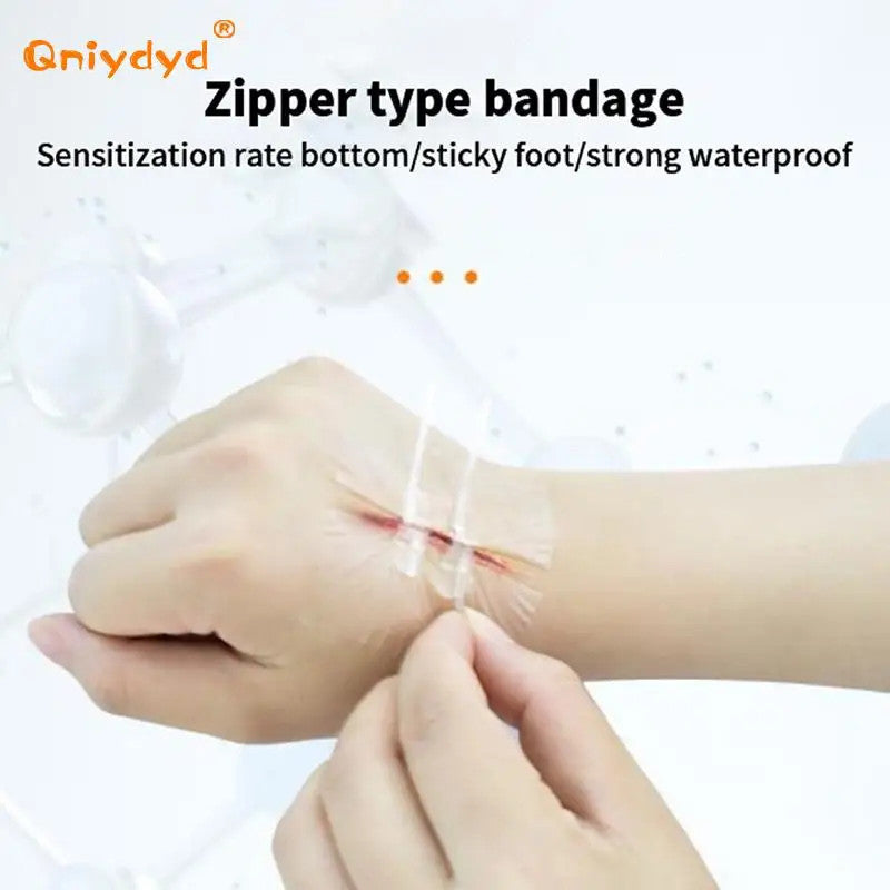 2Pcs Zipper Tie Wound Closure Patch