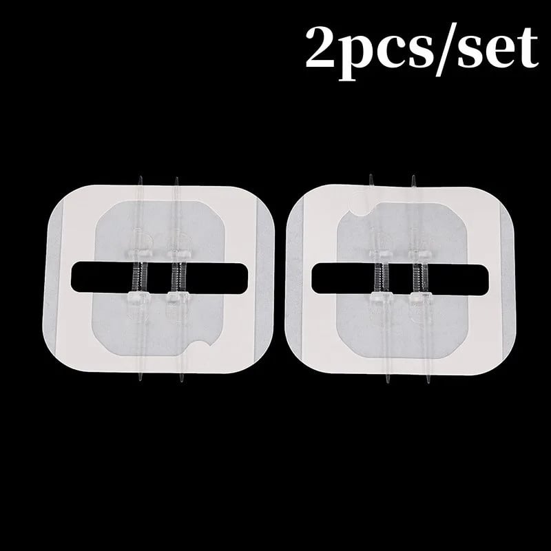 2Pcs Zipper Tie Wound Closure Patch