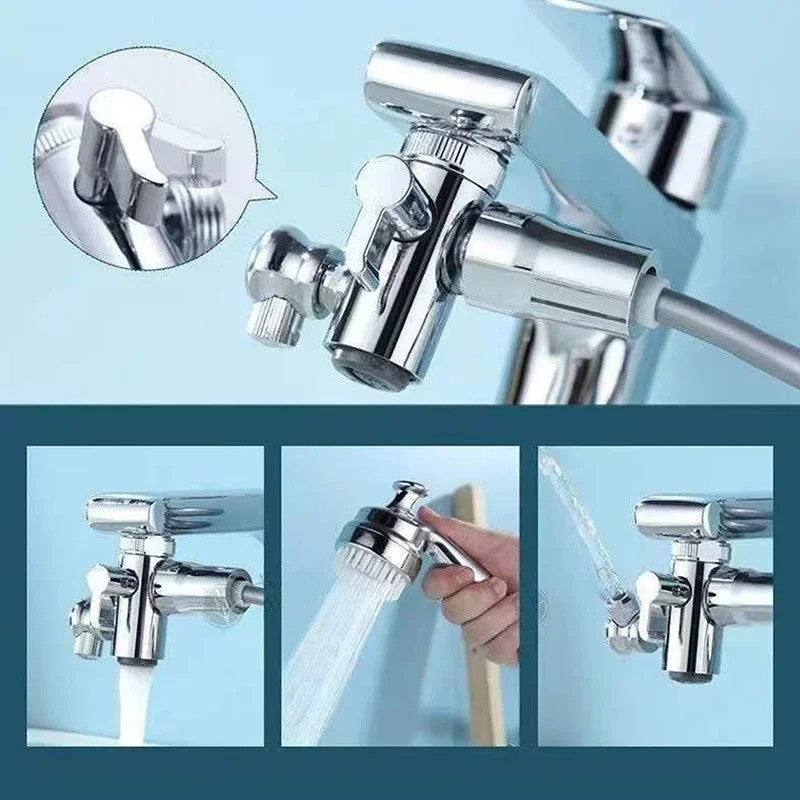 3-in-1 Rotating Faucet & Shower Head