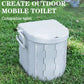 Folding Portable Travel Bucket Toilet