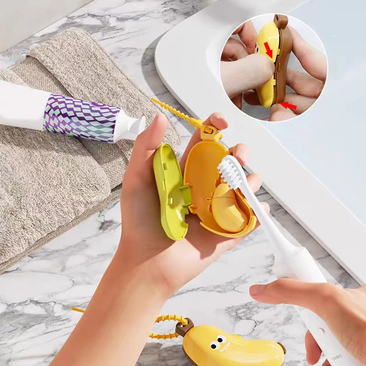 Bananatooth Portable Toothbrush Case