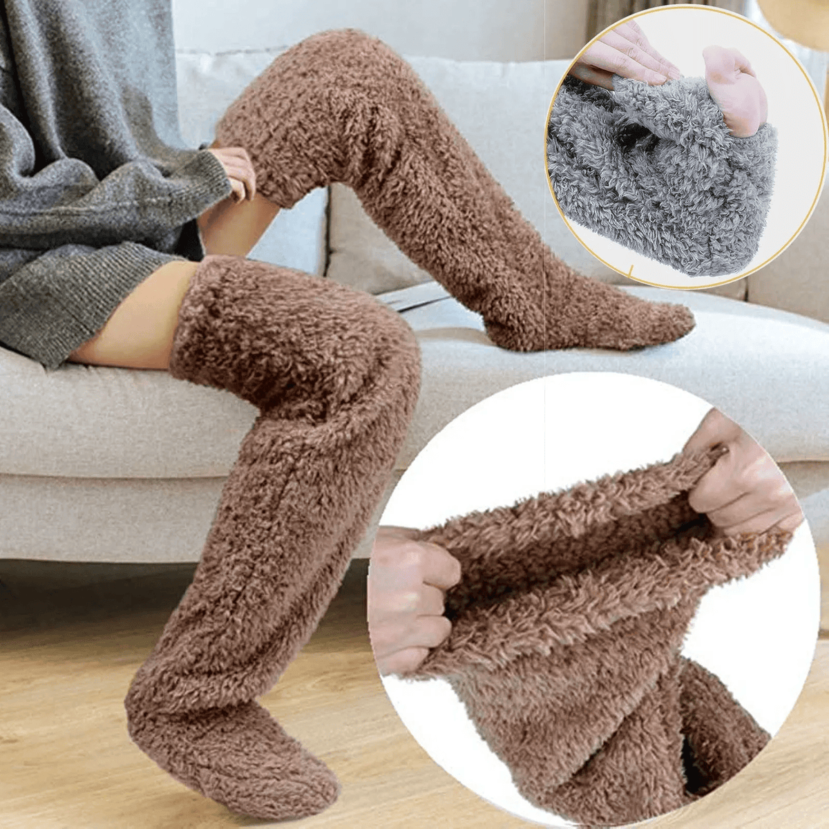 Fluffy Winter Leg Warmers