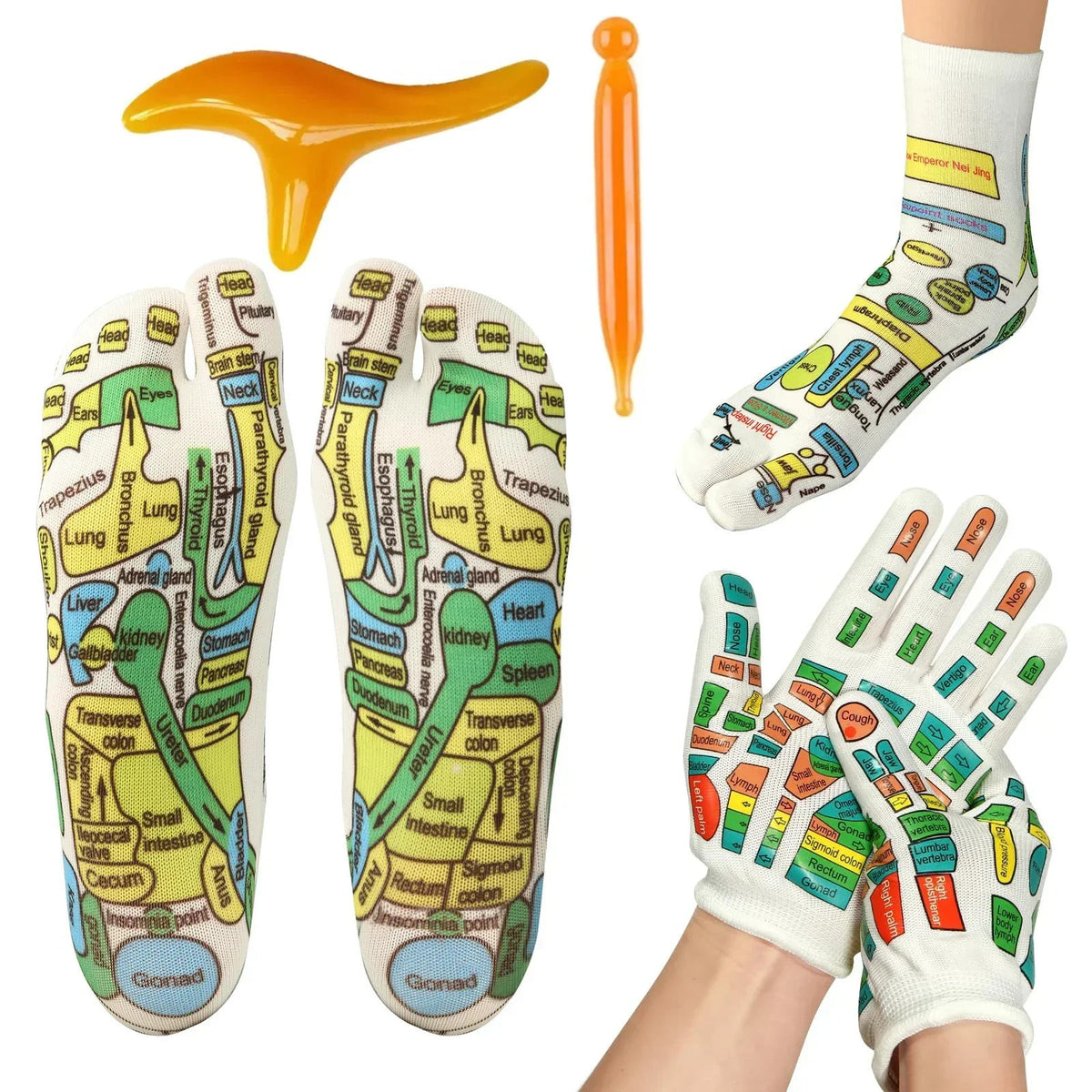 Reflexology Massage Gloves & Socks