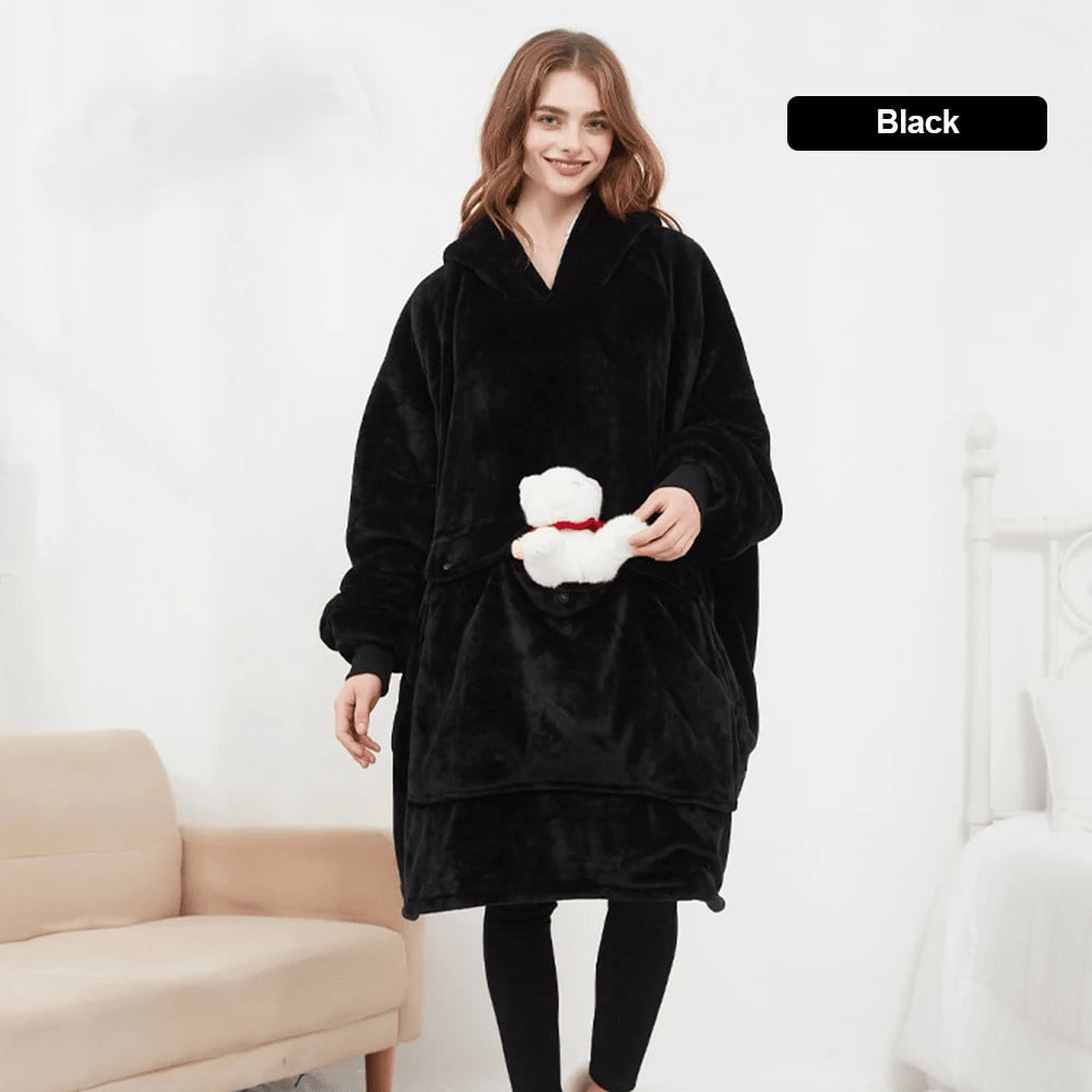 Large Size USB Electric Heated Wearable Blanket Hoodie