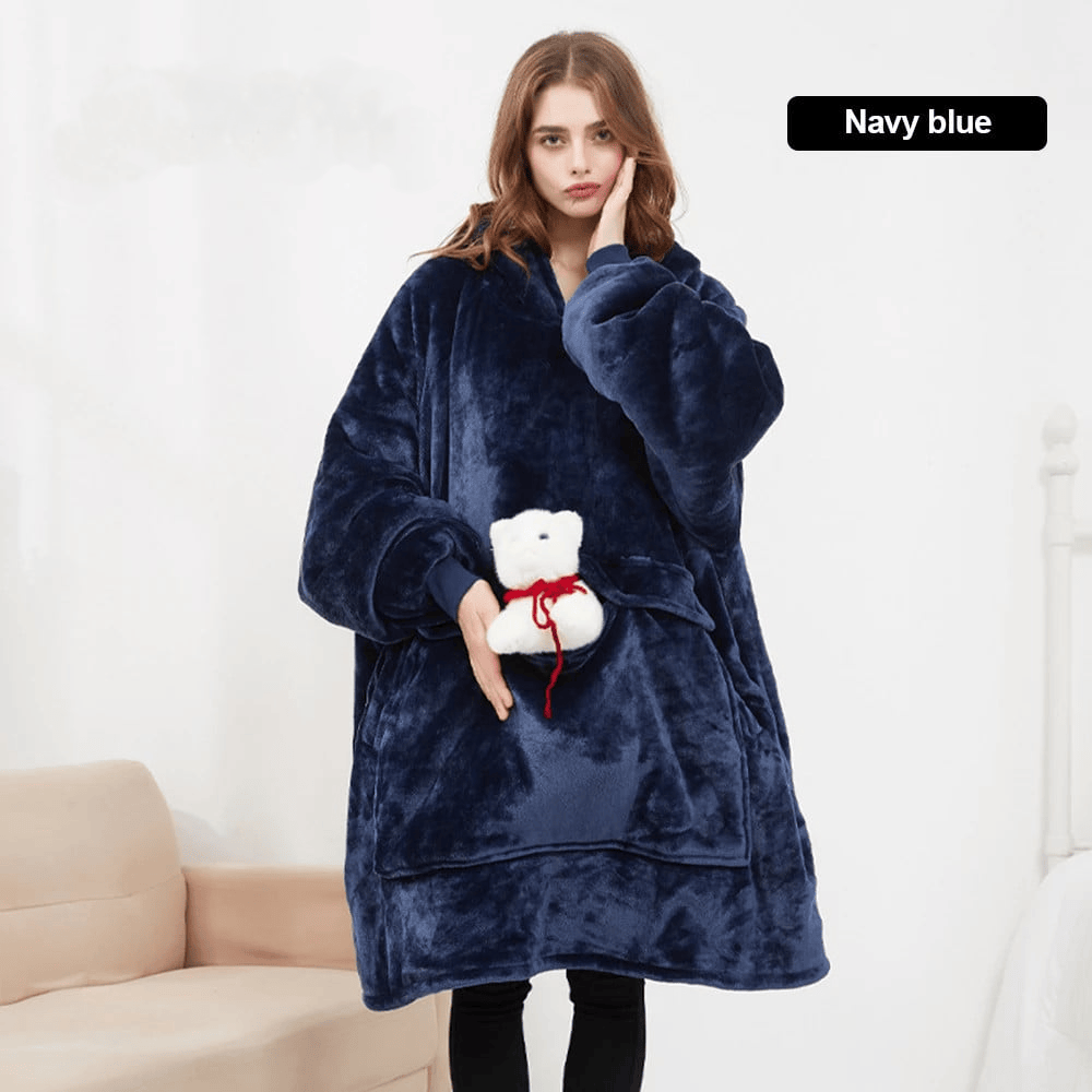 Large Size USB Electric Heated Wearable Blanket Hoodie