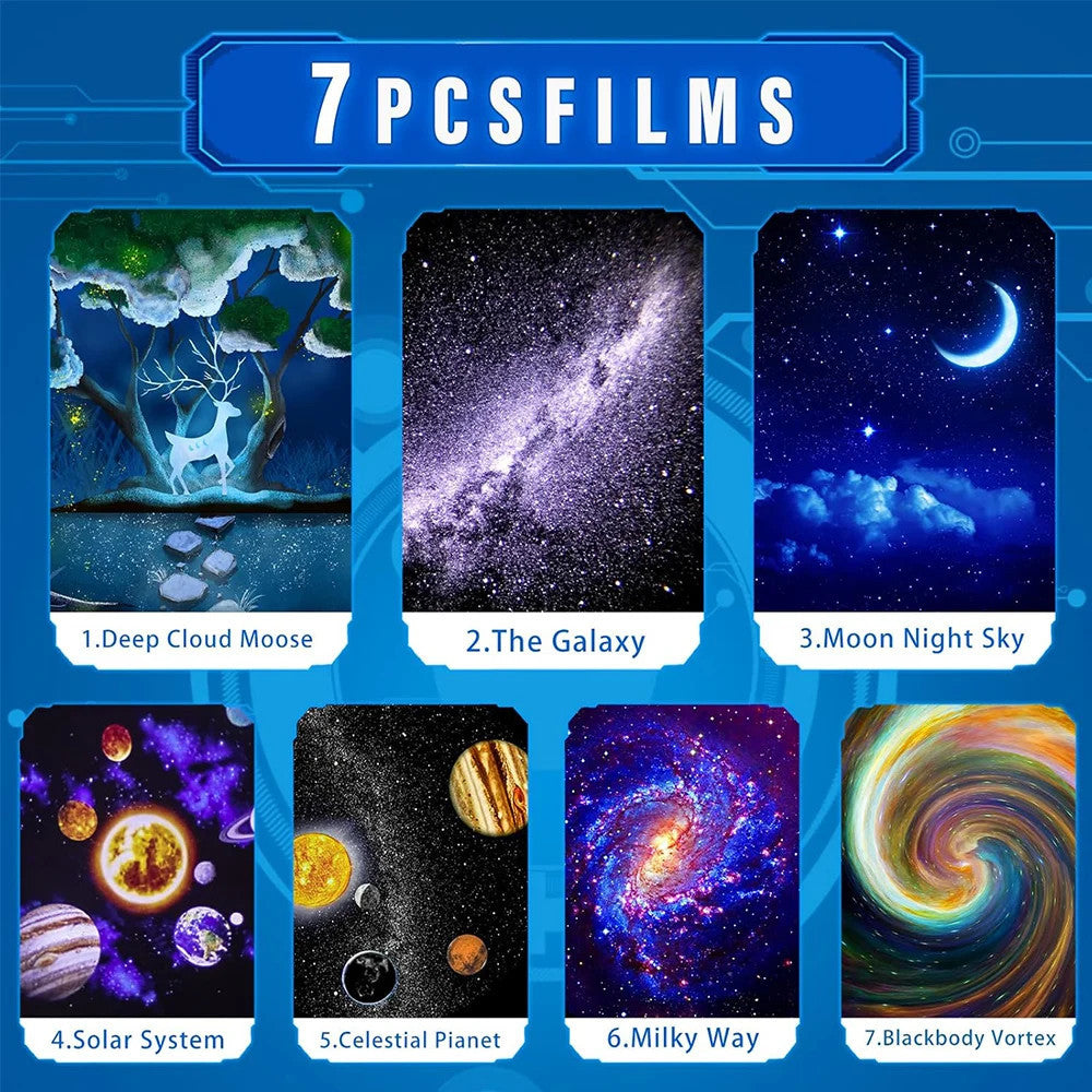 360° Rotating Planetarium Galaxy LED Projector Lamp