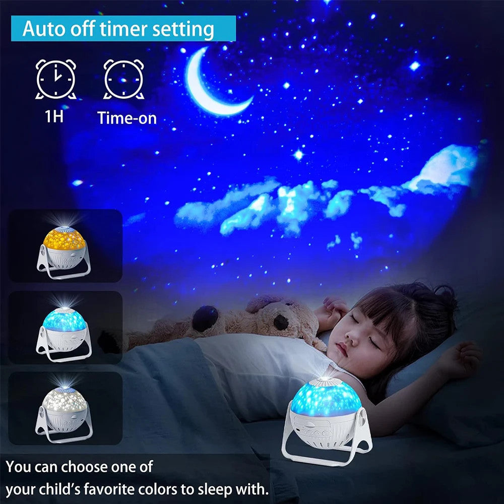 360° Rotating Planetarium Galaxy LED Projector Lamp