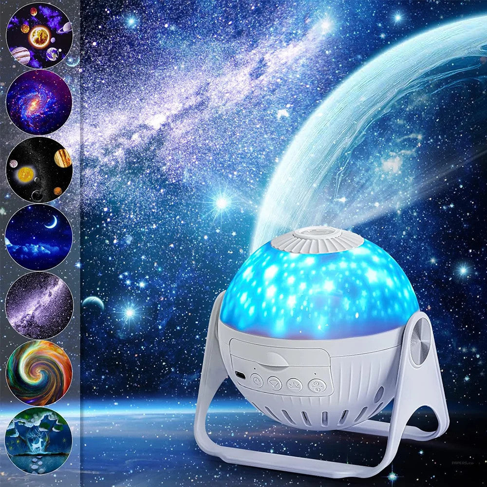 360° Rotating Planetarium Galaxy LED Projector Lamp