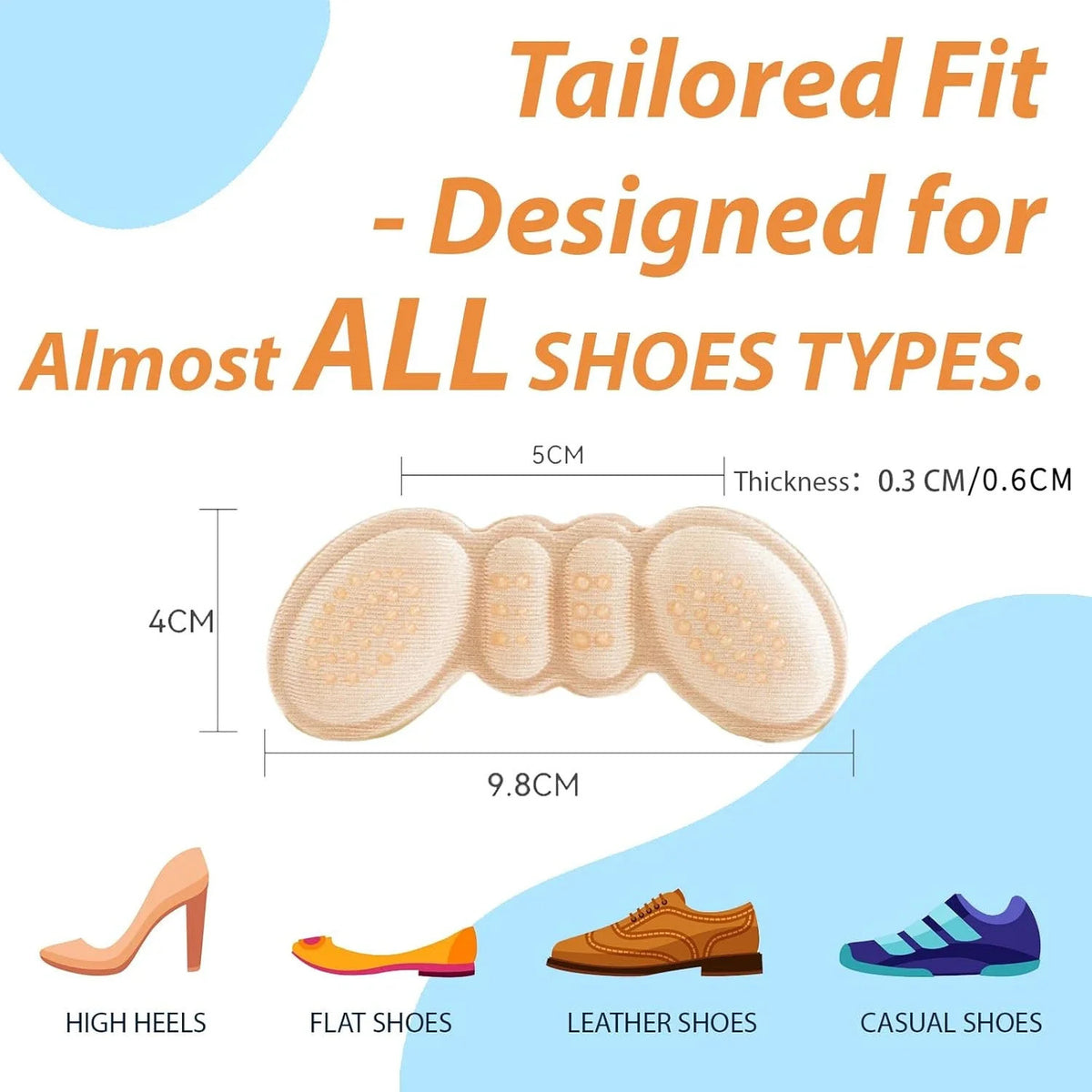 Heel Pads for Shoes Grips