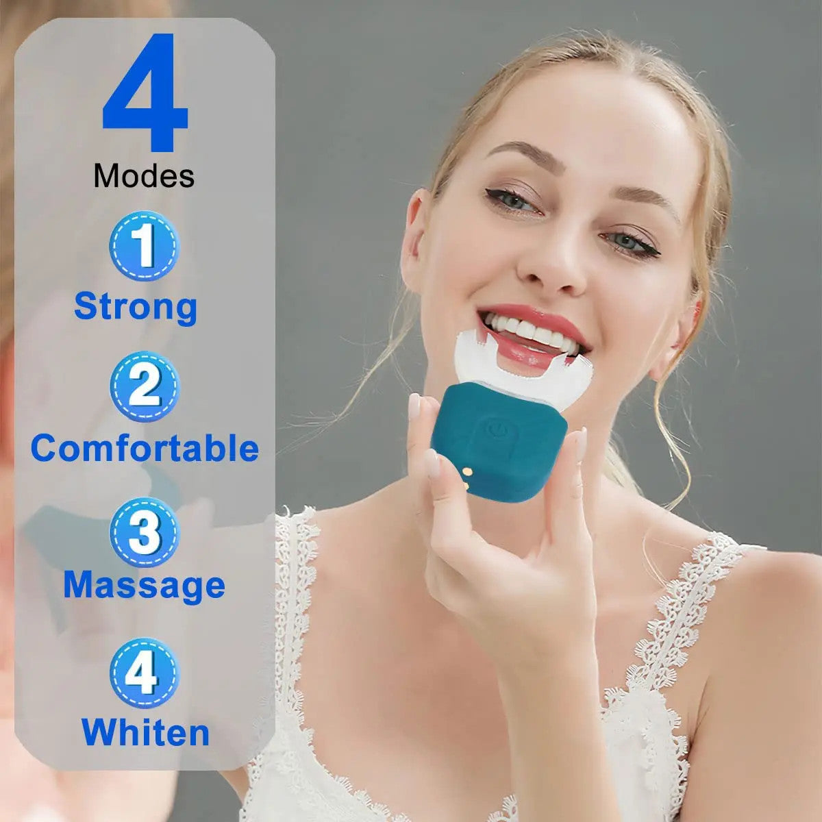 360° U-Shaped Ultrasonic Toothbrush – Automatic & Whitening