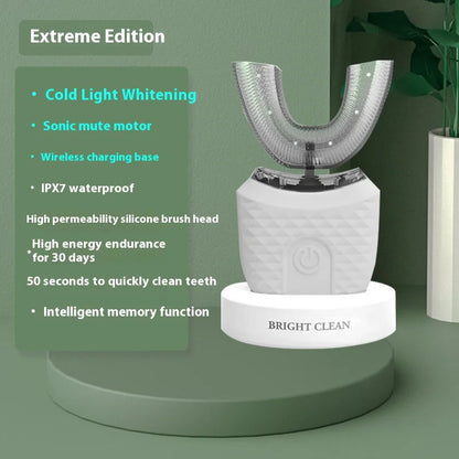 360° U-Shaped Ultrasonic Toothbrush – Automatic & Whitening