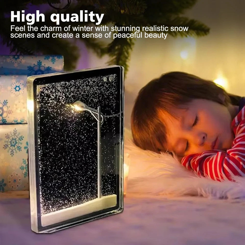 Snowy Night DIY Decor Lamp